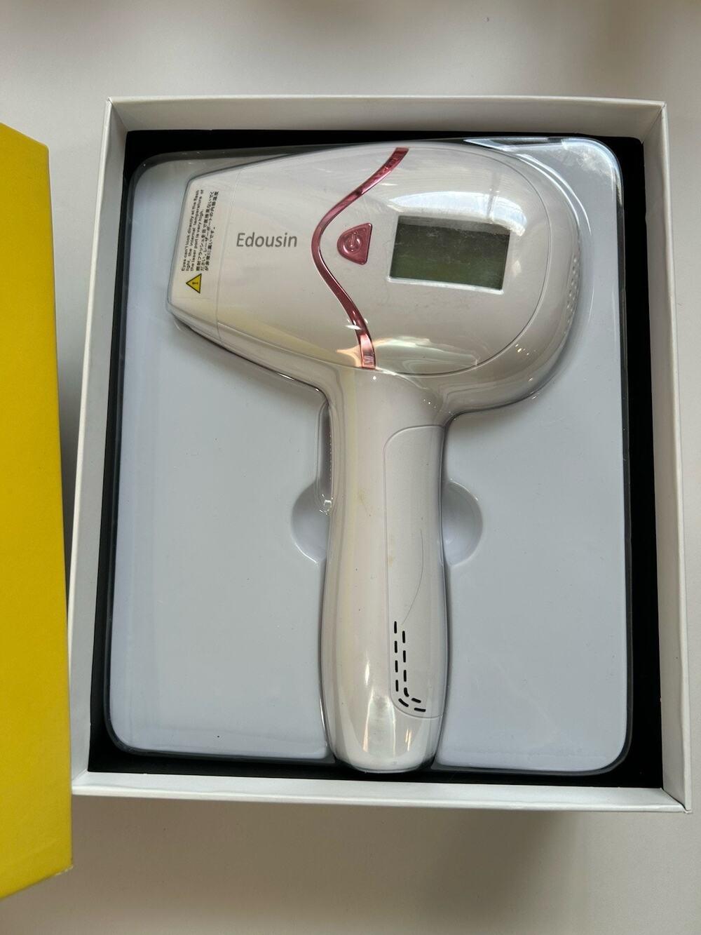 EDOUSIN Laser Hair Permanent Remover Device-2 Flash Mode White D-1130